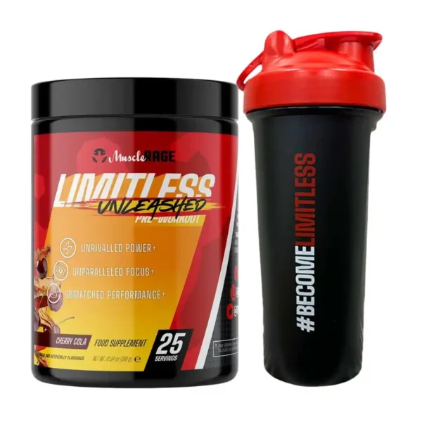Muscle Rage Limitless Unleashed Pre-workout FREE Shaker