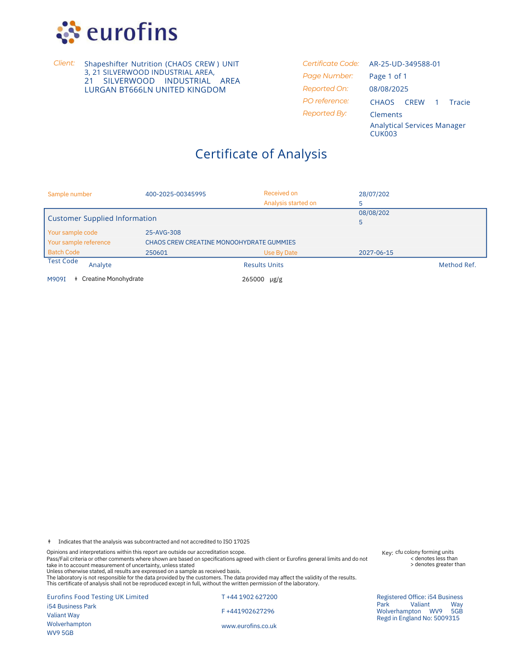 Chaos Crew Creatine Gummies - Image 3