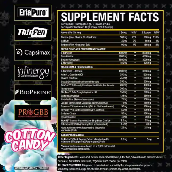 Xtremis Cartel El Jefe Fuego Thermogenic Pre-Workout - Image 2