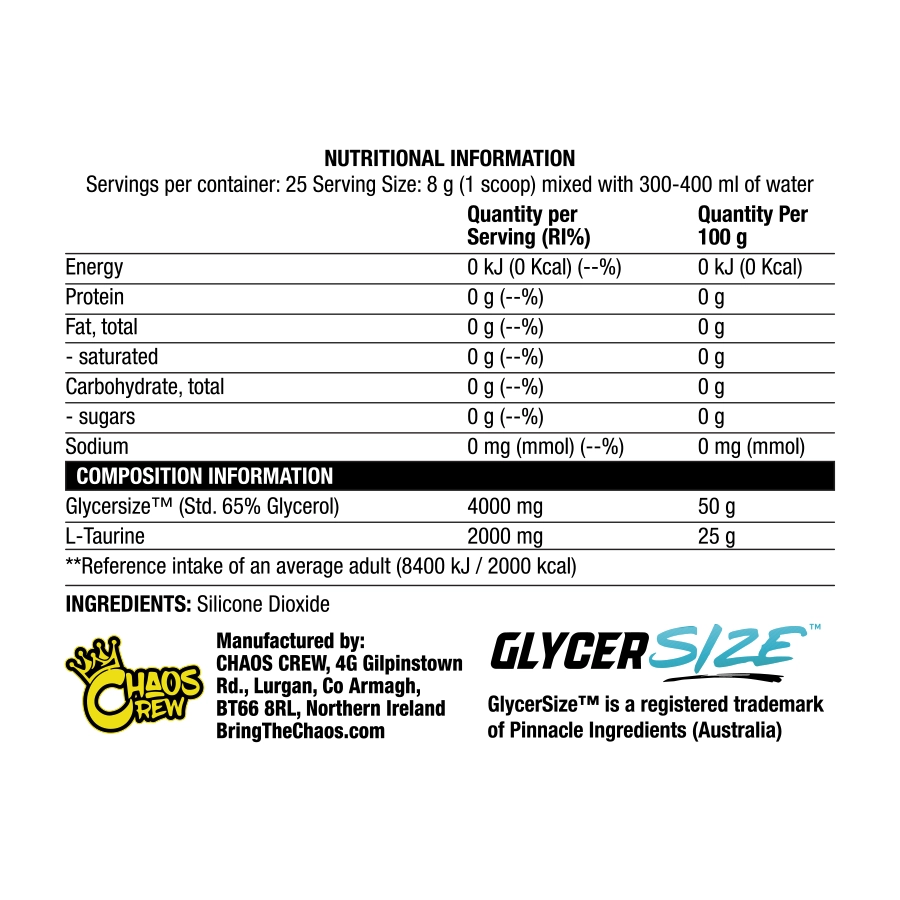 Chaos Crew Glycer Swell Pre-Workout - Image 2