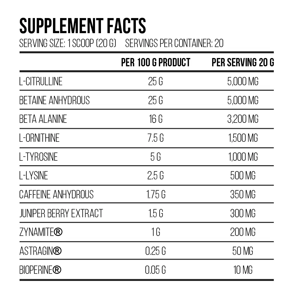 Dorian Yates NOX Pump Ultimate Pre-Workout - Image 2