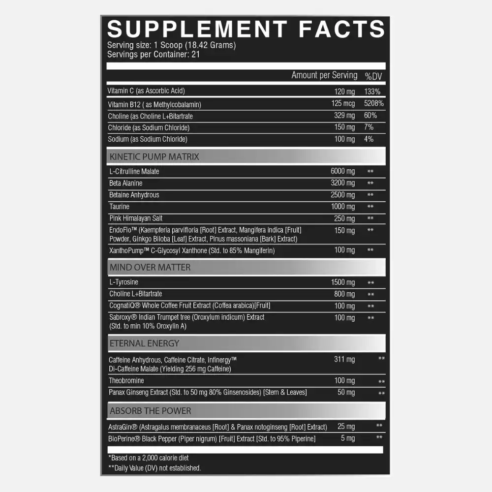 NutriFitt Krobaa Mind Bending Nootropic Pre-Workout - Image 2