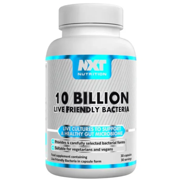 NXT Nutrition Probiotic 10 Billion Live Friendly Bacteria Capsules
