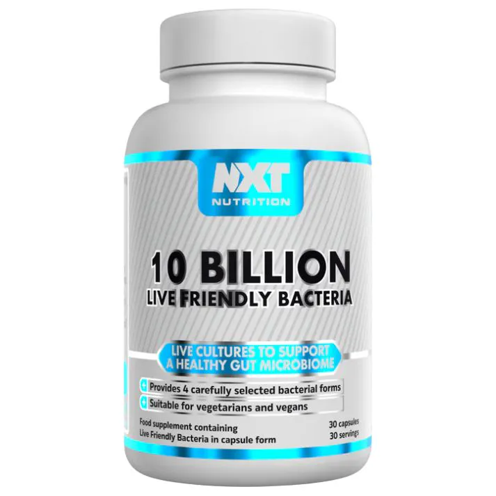 NXT Nutrition Probiotic 10 Billion Live Friendly Bacteria Capsules